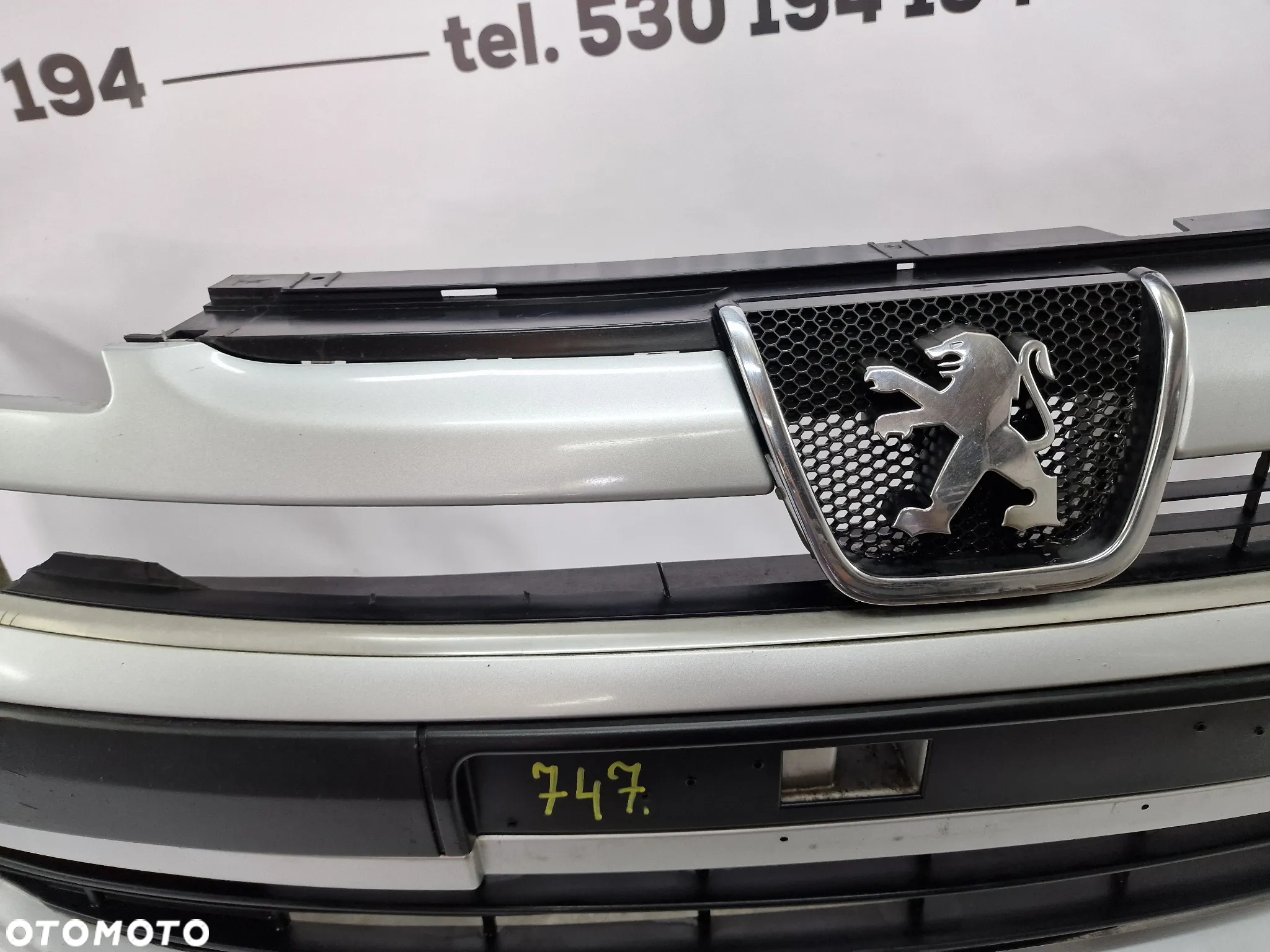 PEUGEOT 807 01-13 KOMPLETNY ZDERZAK PRZEDNI PRZÓD , ŁADNY , SREBRNY , NR 1484198077 , NR AUKCJI NZ747 - 9