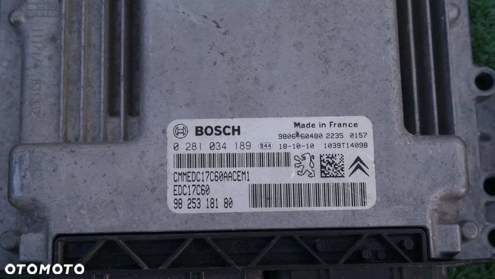 ZESTAW STARTOWY STEROWNIK STACYJKA PEUGEOT PARTNER IV DOBLO COMBO E CITROËN BERLINGO IV  9825318180 9677871680 9830707680 - 3