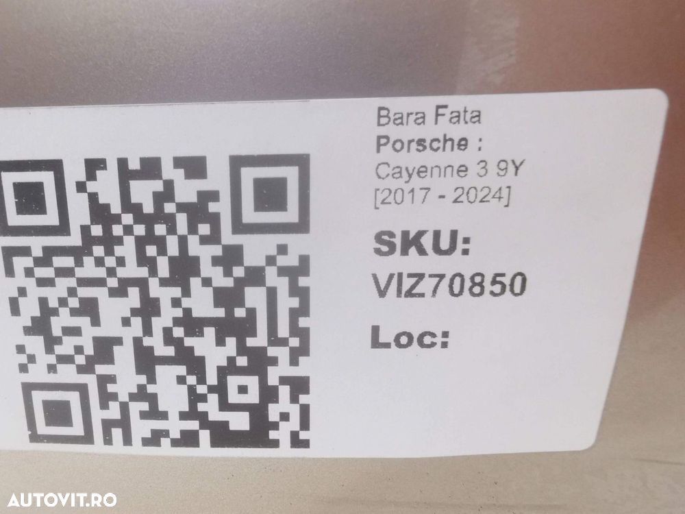 Bara Fata Porsche  Cayenne 3 9Y 2017 2018 2019 2020 2021 2022 2023 202 - 8
