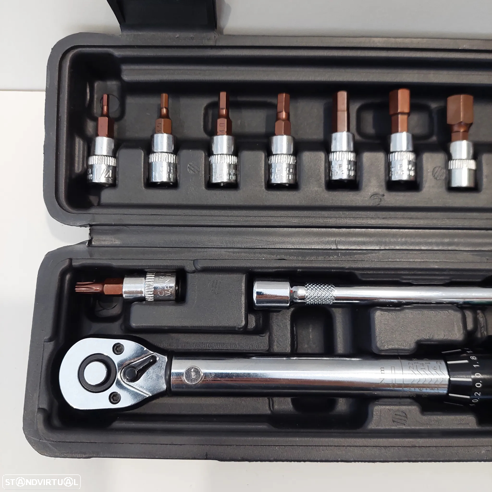 Conjunto Chave Dinamométrica 2-24 Nm - 15 peças - 6
