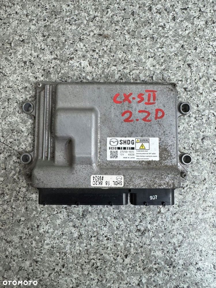 komputer silnika mazda cx-5 cx5 ii 2017-2021 2.2 d shdg 18 881 275700-9070 - 1