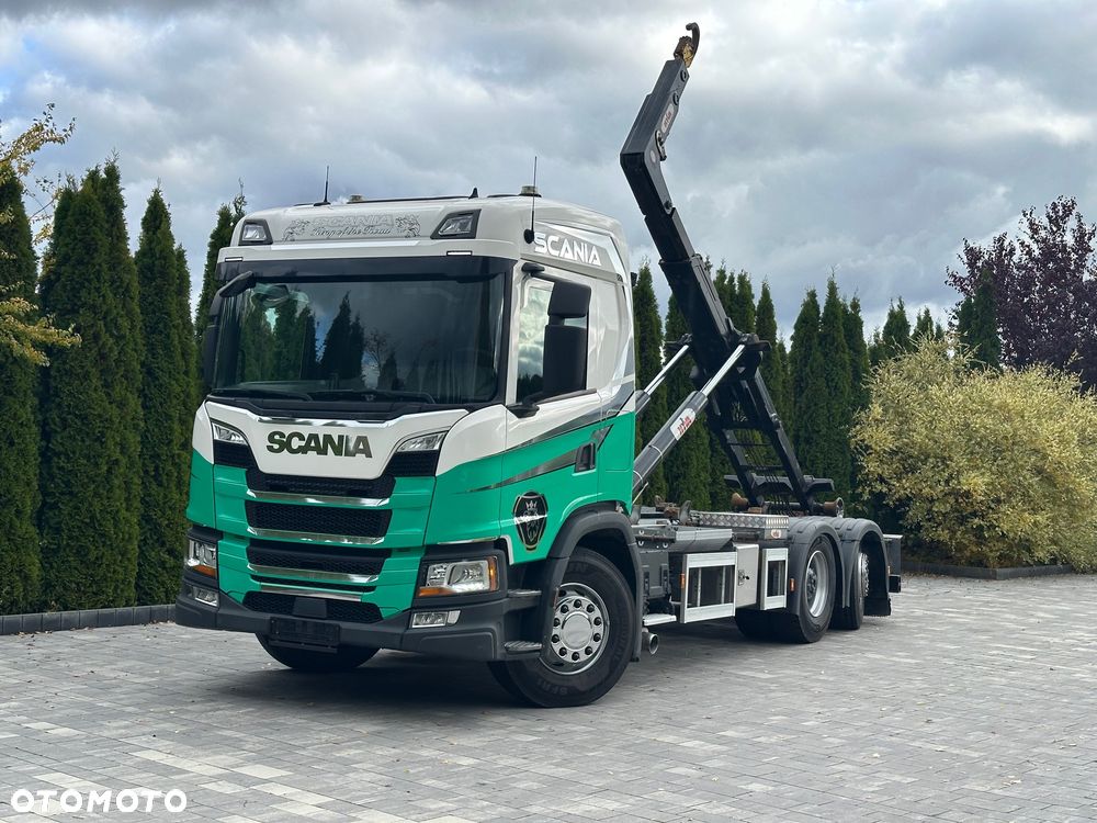 Scania / G450 / 6X2 / HAKOWIEC / HYVA 22.60.SK  / Oś-SKRĘTNA-PODNOSZONA / - 2