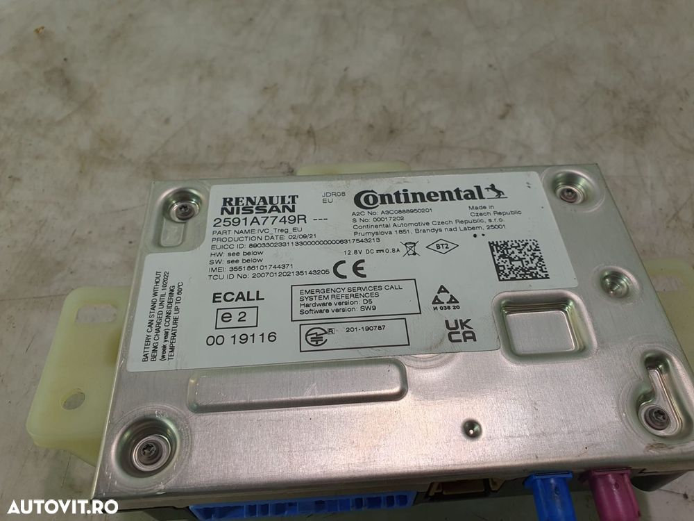 Amplificator sunet 2591a7749r Renault Captur 2 [2019 - 2020] - 3