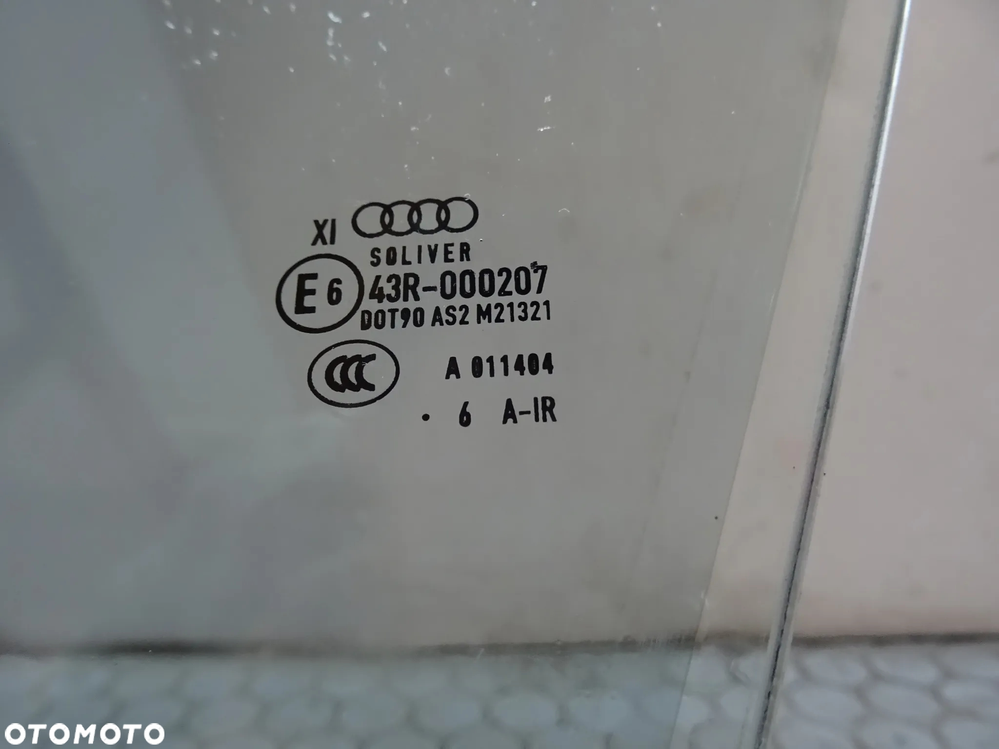 4G0845022A 4G0845021A szyba prawa lewa przod Zielona Podwojna Audi A6 C7 LIFT czesci - 3