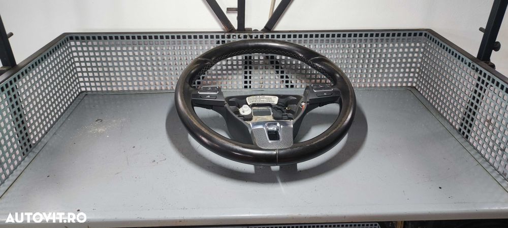 Volan piele cu comenzi  volkswagen vw golf 6 break 1.6 tdi CAY - 1