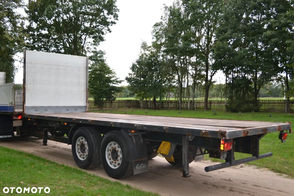 Scania R 420 TRZECIA OŚ SKRĘTNA ZESTAW PLATFORMA 2x7.75 m KLIMATYZACJA - 3