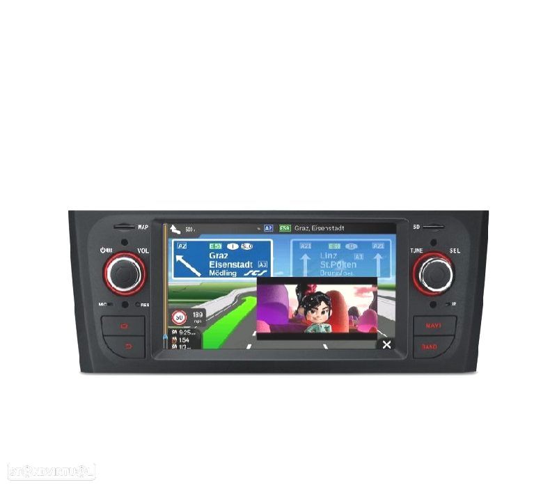 AUTO RÁDIO GPS ANDROID 13 PARA FIAT GRANDE PUNTO LINEA - 3