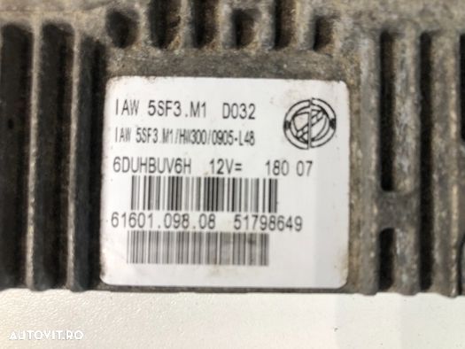ECU Calculator motor Fiat Grande Punto 1.2 51798649 IAW 5SF3.M1 VIRGIN - 2