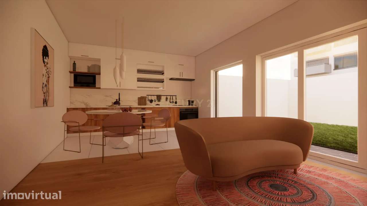 APARTAMENTO T2 - NOVO - RÉS DO CHÃO COM TERRAÇO EXCLUSIVO - Grande imagem: 4/18