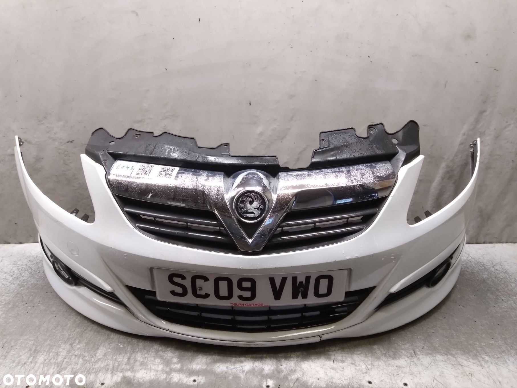 $ ZDERZAK PRZÓD PRZEDNI DO OPEL CORSA D Y474 Z40R BIAŁY DOKŁADKA TUNING !!! - 1