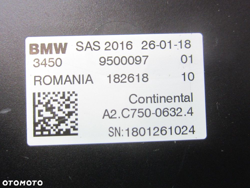 BMW X3 G01 X4 STEROWNIK MODUŁ STEROWNIK SAS 9500097 34509500097 34509505281 - 5