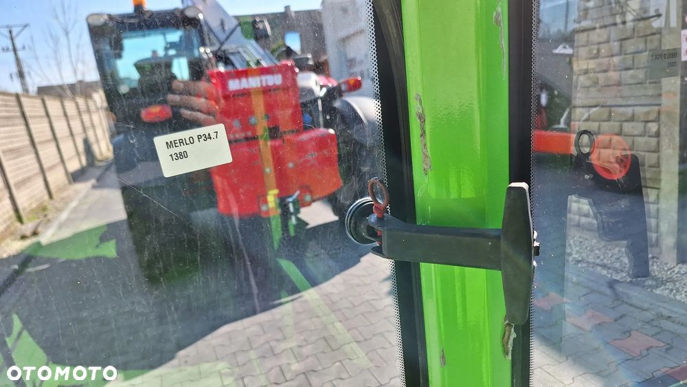 Merlo P 34.7 szyba tylna tył kabiny uchylna oryginał - 3