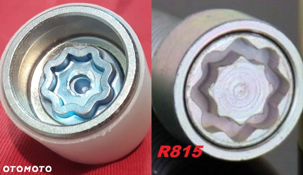 Nasadka zabezpieczająca Nakładka Adapter Złodziejka Do Śrub Audi (koniczynka) - 15