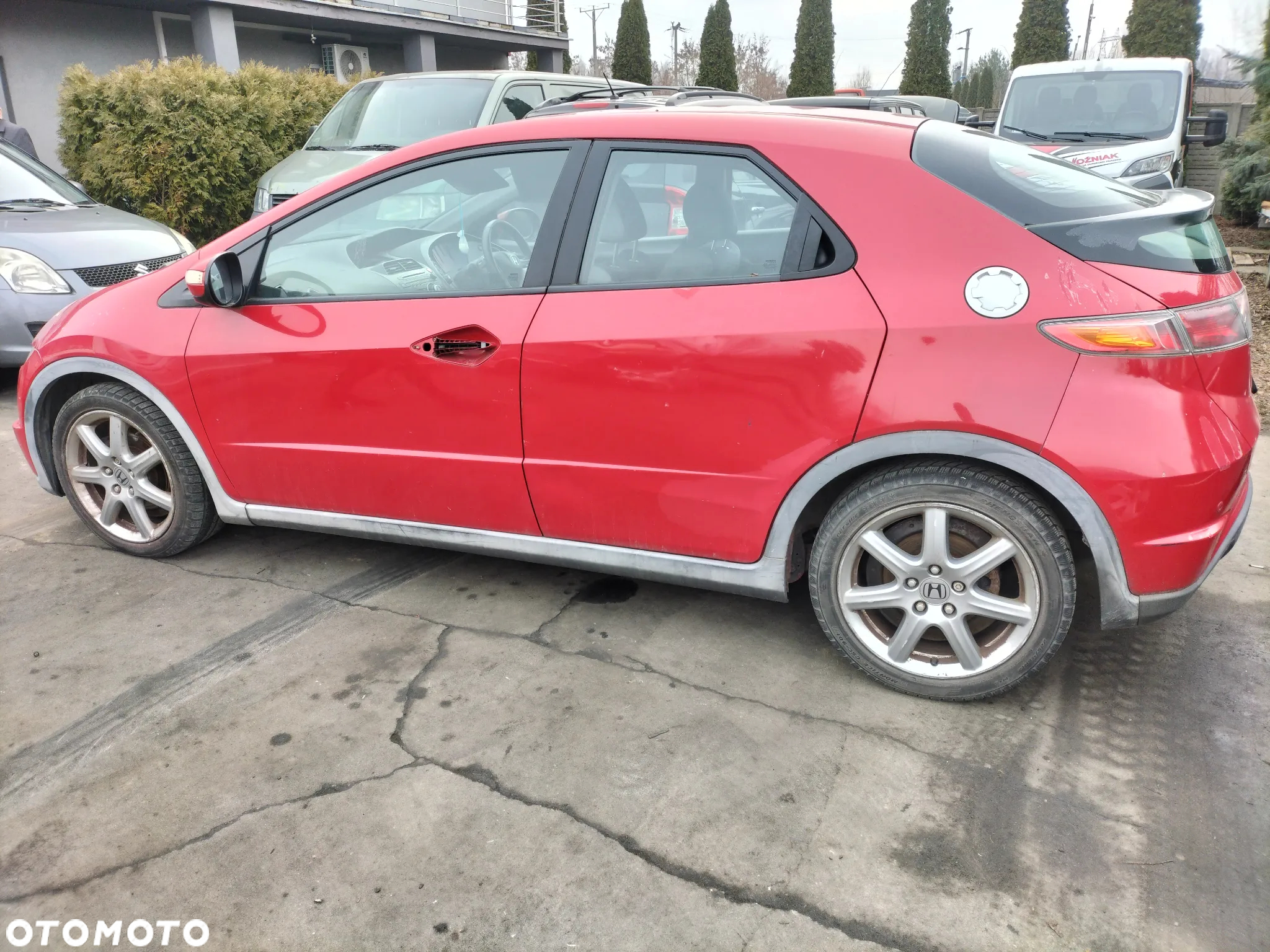 CAŁE AUTO NA CZĘŚCI KIEROWNICA Z PODUSZKA RADIO PANEL KLIMATYZACJI DASZEK PRZECIWSŁONECZNY HONDA CIVIC VIII UFO - 9