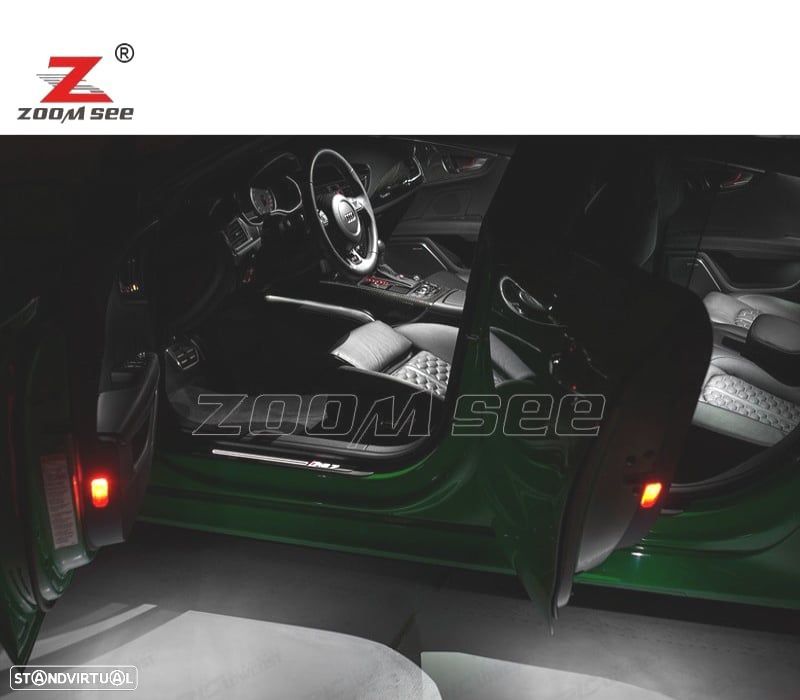 KIT COMPLETO DE 16 LÂMPADAS LED INTERIOR PARA AUDI A7 S7 RS7 C7 QUATTRO 2011-2017 - 3