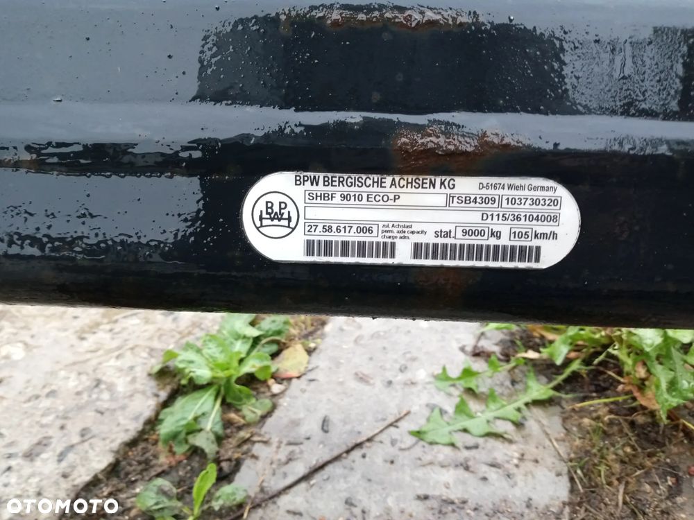 Oś bpw kompletna - 2