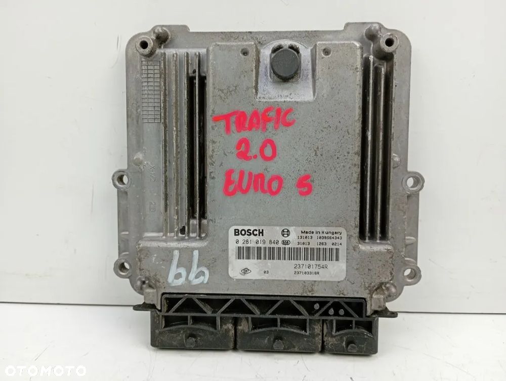 sterownik moduł uch-n3 komputer renault trafic vivaro 2013r 2.0 dci euro5 0281019840 - 2