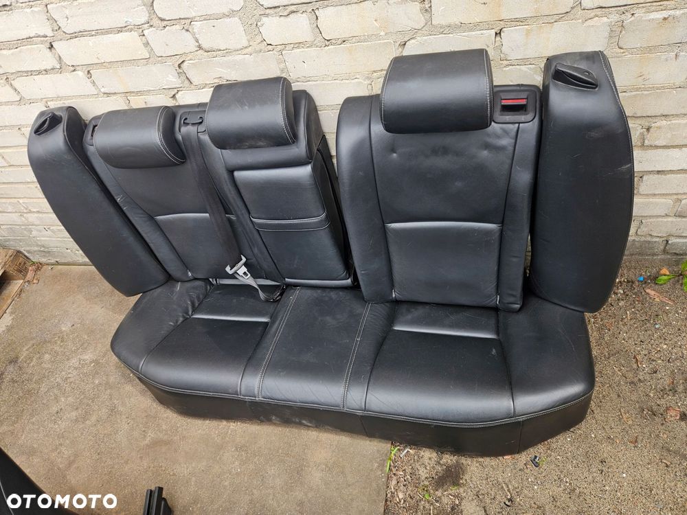 toyota avensis t27 09-14 komplet foteli skórzanych czarne boczki - 8