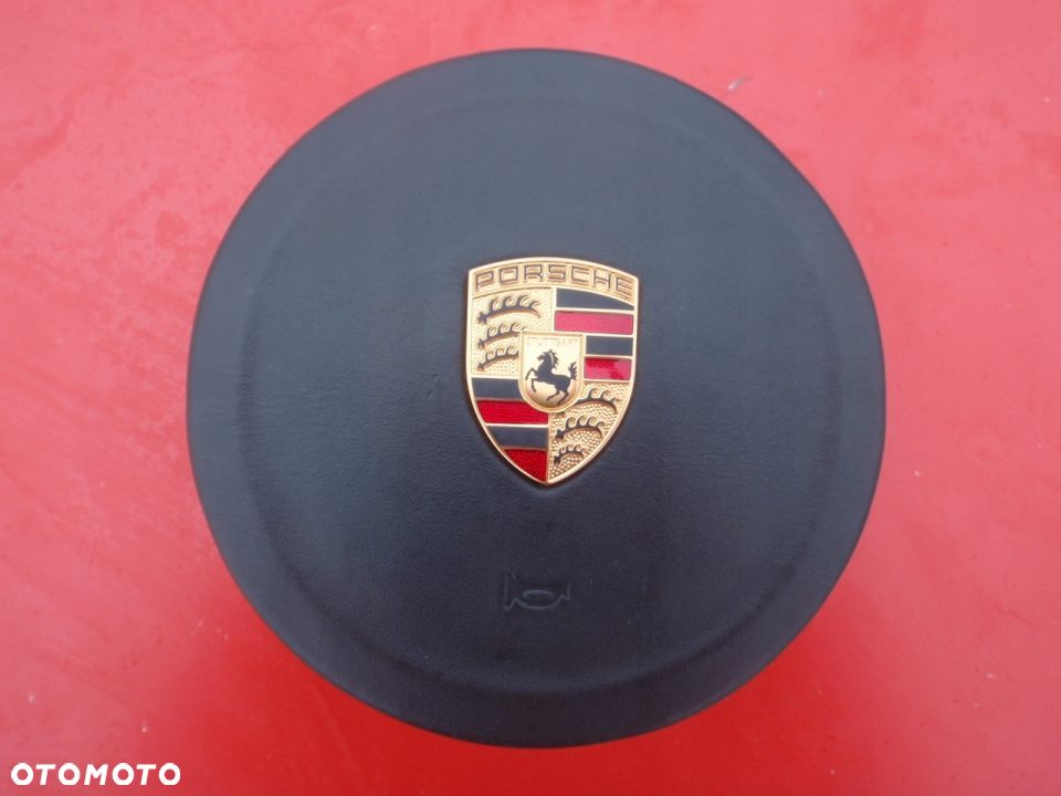 PORSCHE CAYMAN BOXSTER 987 CARRERA 911 997 991 ZASLEPKA AIRBAG SKÓRA COVER AIR BAG ORYGINAŁ okazja ! - 1