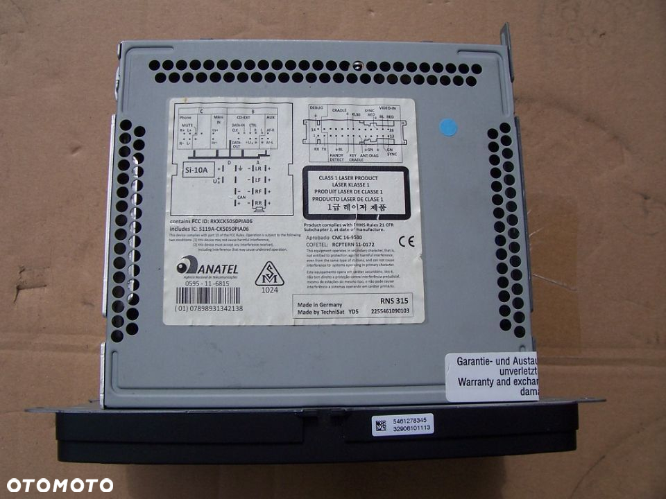 TIGUAN VW RADIO RNS315 3C0035279J GPS ORYGIN. VIN AUTA LEGAL EU. - 2