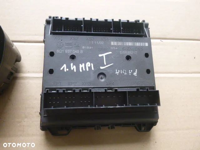 ZESTAW STARTOWY KOMPUTER STACYJKA IMMOBILIZER LICZNIK SKODA FABIA I 1.4 MPI - 7