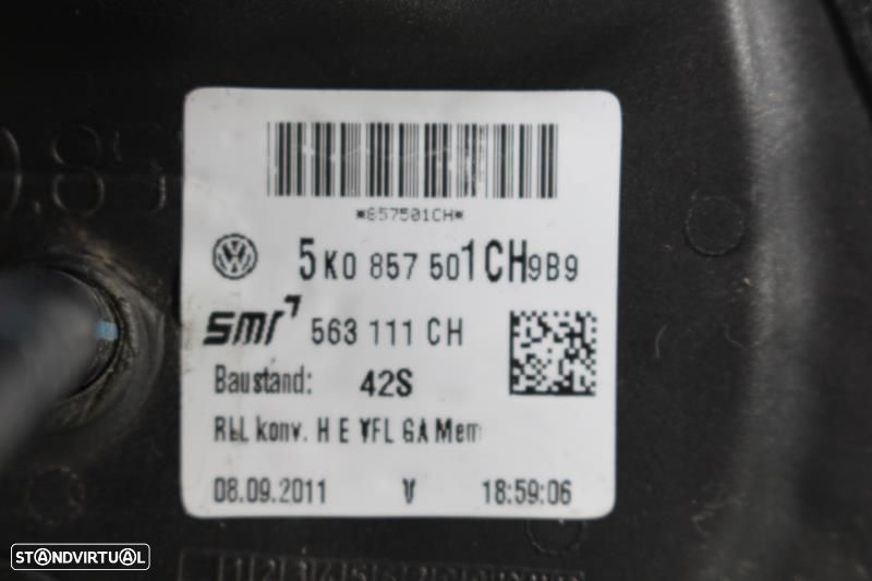 Espelho Retrovisor Esquerdo Volkswagen Golf Vi (5K1)  Retrovisor Esque - 9