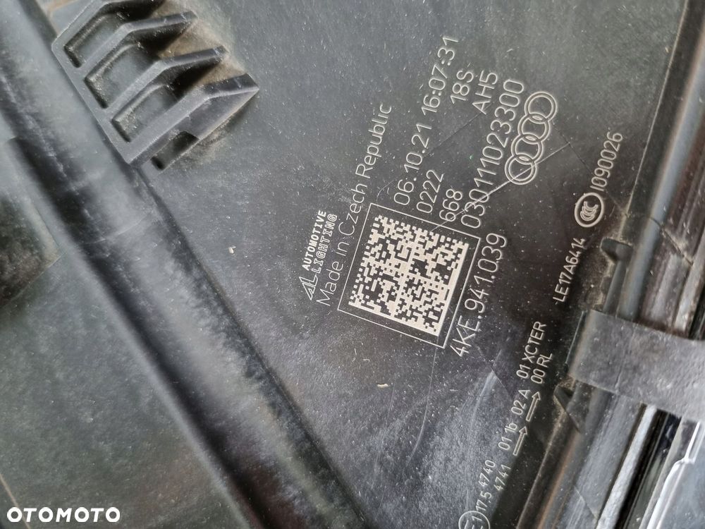 AUDI Q8 etron E-tron 4KE LAMPA FULL LED LEWA PRZÓD PRZEDNIA 4KE9410398 - 5