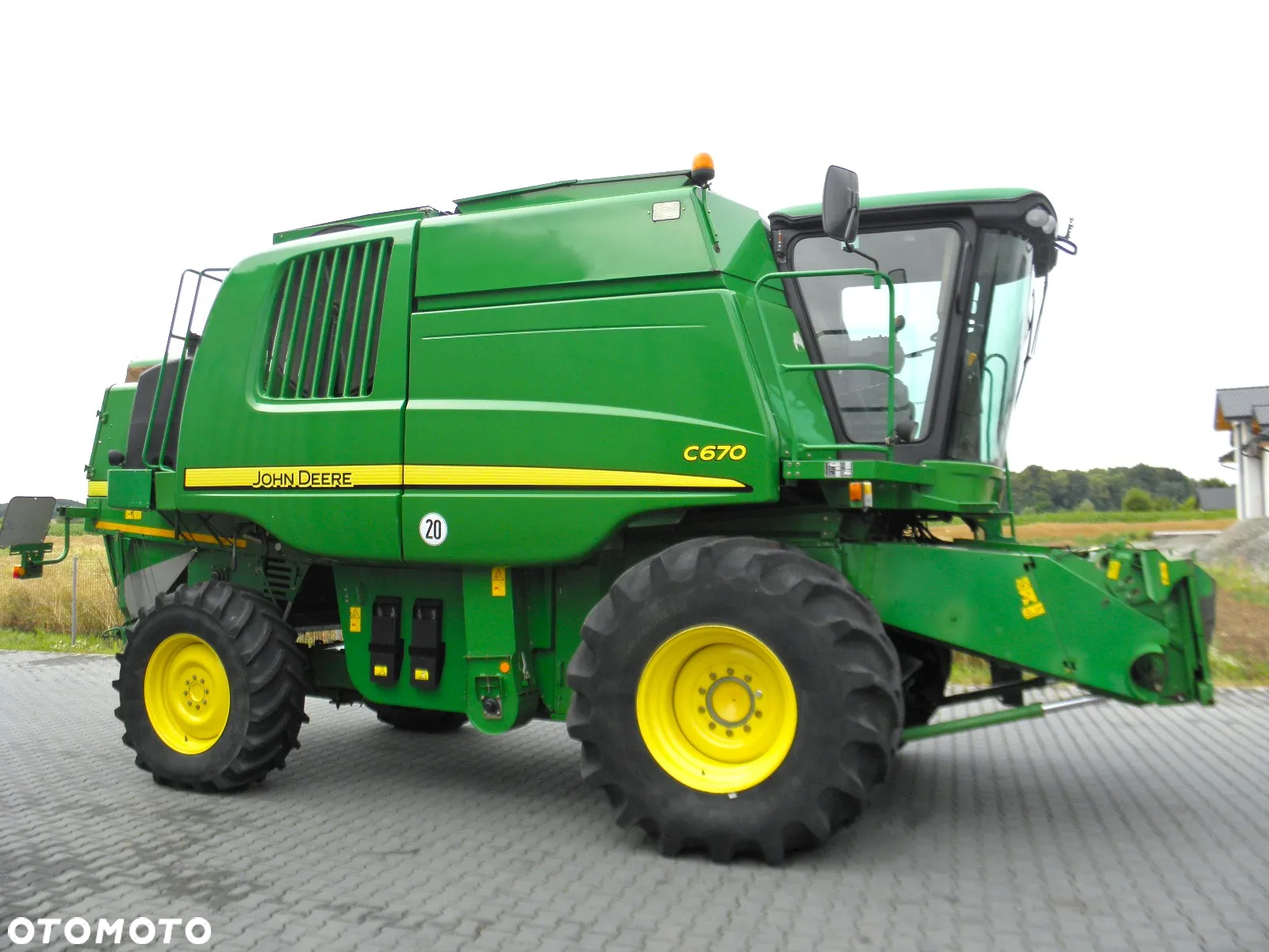 John Deere C 670 2008 Rok, heder 7,6m, 1900 mtg, Nie Malowany, Stan Idealny - 7