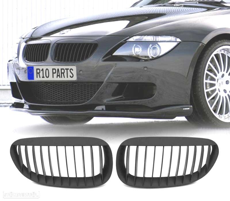 GRELHAS BMW E63 E64 02-10 PRETO MATE - 1