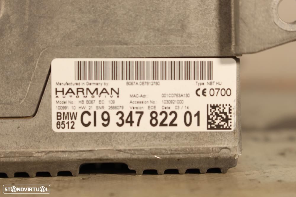 Rádio Bmw 3 (F30, F80)  65129347822 / 9347822 / 9292248 - 5
