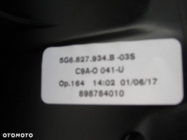 VW GOLF VII SPOJLER KLAPY GTI NOWE IDEAŁ LC9A - 2