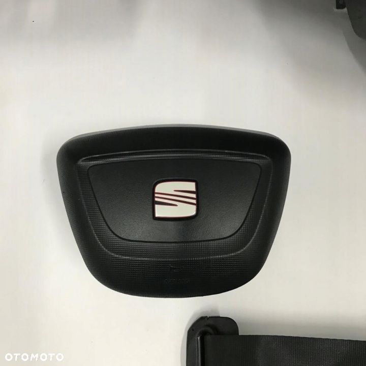 SEAT IBIZA 6J DESKA ROZDZIELCZA KONSOLA KOKPIT PULPIT PODUSZKI AIRBAG AIR BAG PASY KIT SET - 5