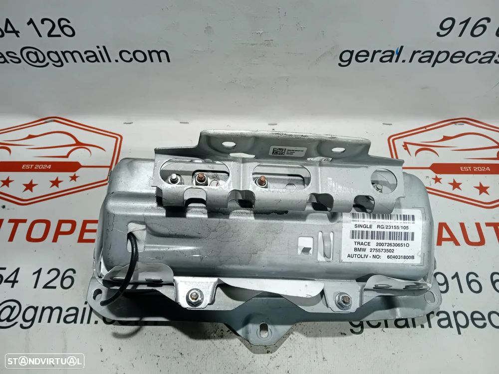 Airbag Tablier Pendura Passageiro Mini Cooper R55 R56 R57 275573502 Original - 1