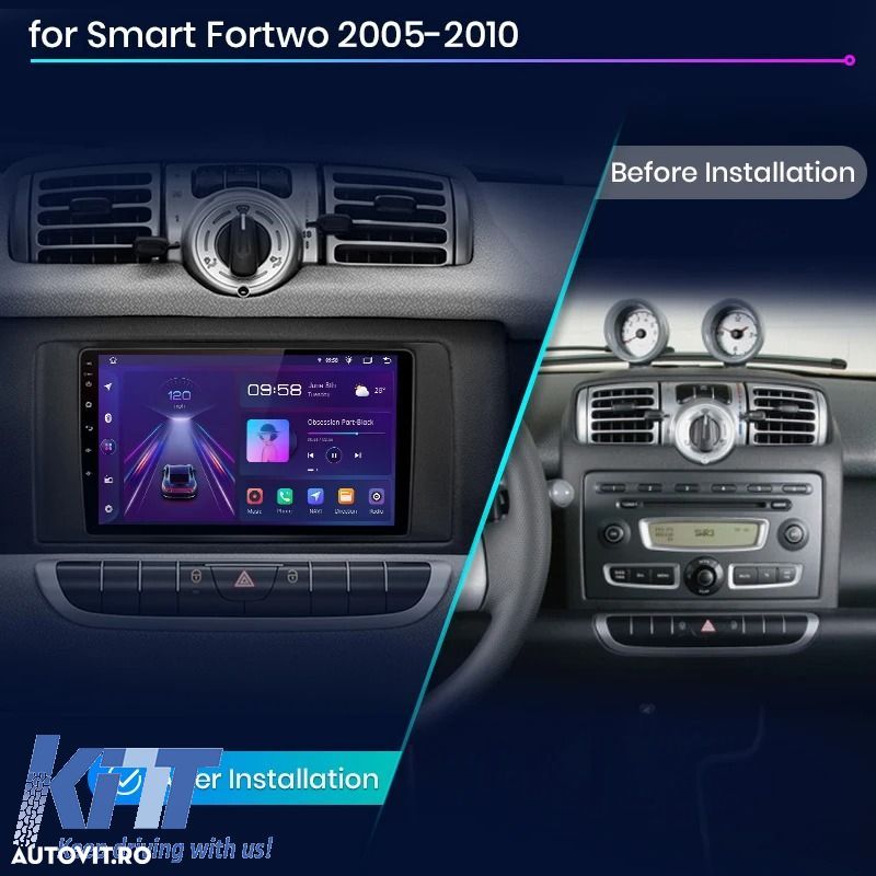 Navigatie Dedicata Smart For Two (2005-2010) For Four (2005-2010), 9 I - 2