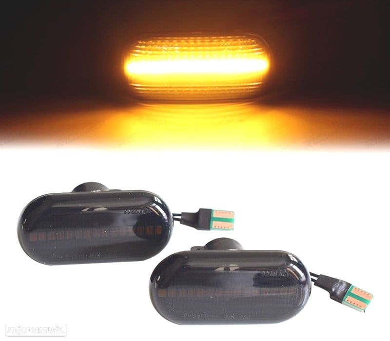 PISCAS NISSAN OPEL MOVANO VIVARO RENAULT CLIO MEGANE TWINGO SCENIC LATERAIS LED DINAMICOS FUMADOS - 1