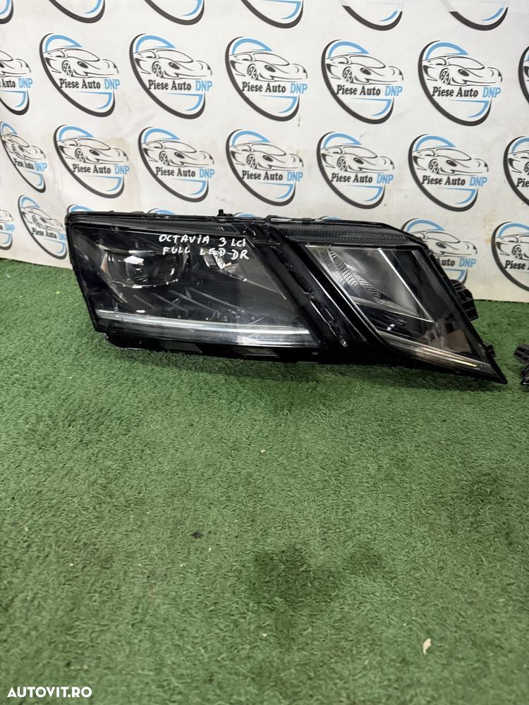 Far stanga dreapta Skoda Octavia 3 facelift lci full led - 6