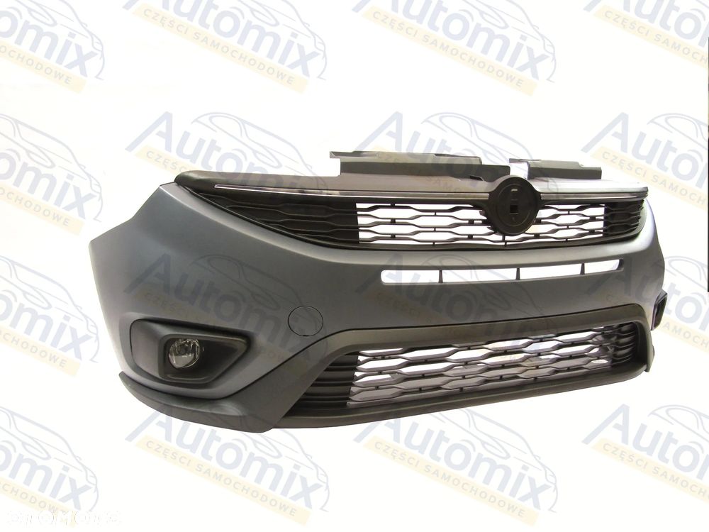 Zderzak przedni Fiat Doblo 15 - 24 + Atrapa + kratki + halogeny Komplet ! - 2
