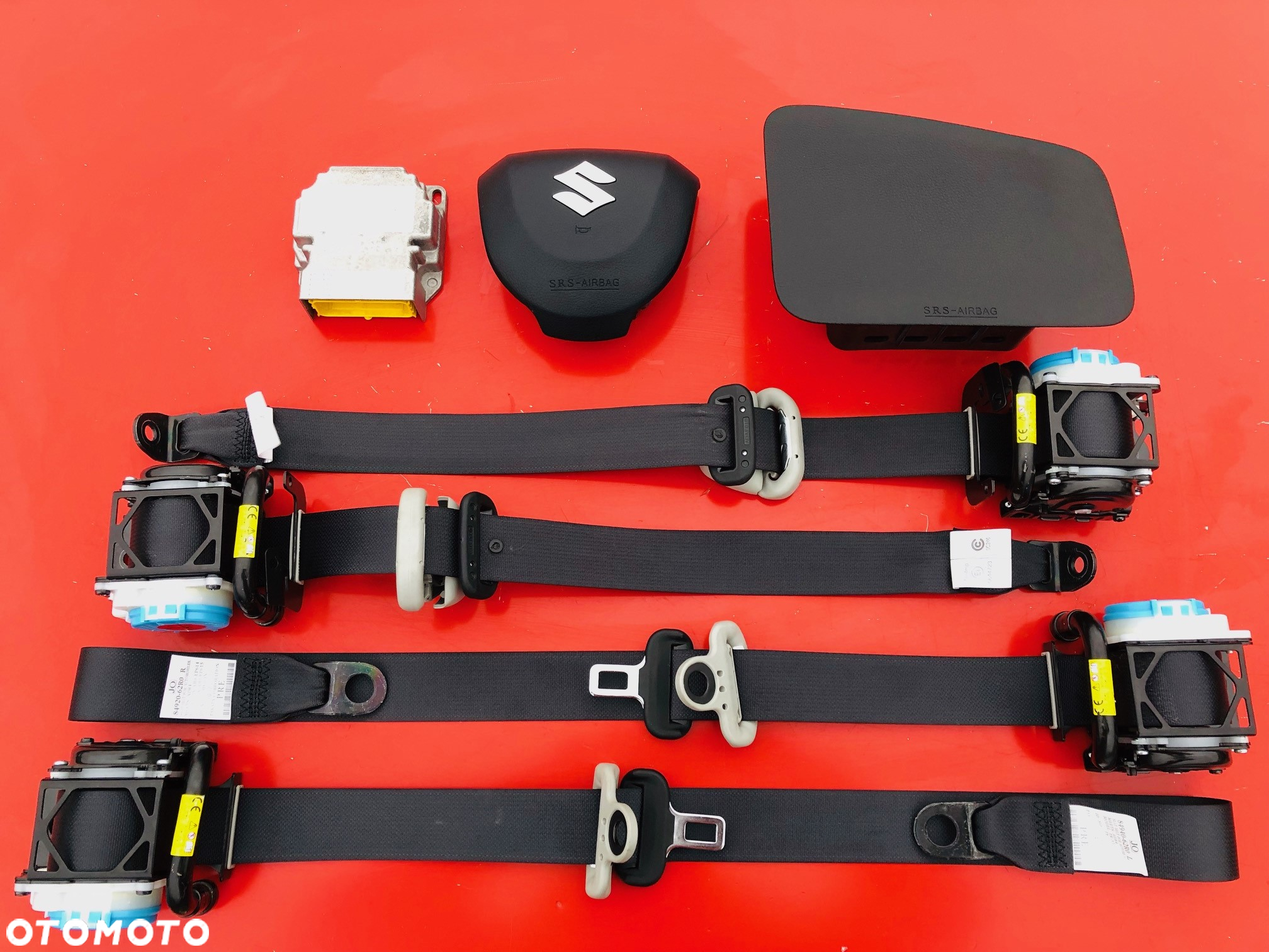 SUZUKI SWIFT MK8 JIMNY ACROSS BALENO IGNIS CELERIO SWACE AIRBAG PODUSZKA POWIETRZNA KIEROWCY PASAŻERA DESKA KONSOLA PAS PASY KURTYNA FOTELOWA FOTELA regeneracja naprawa Raz2 OKAZJA WARTO - 8