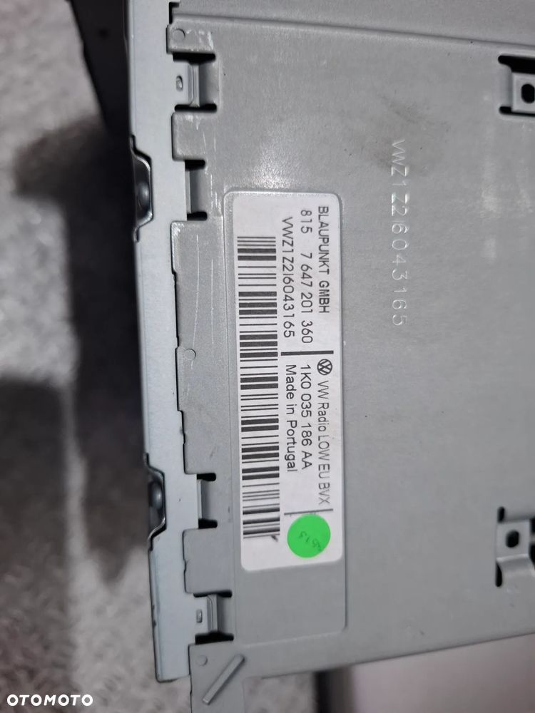 Radio CD Volkswagen Golf VI 2008 rok nr 1K0035186AA - 3