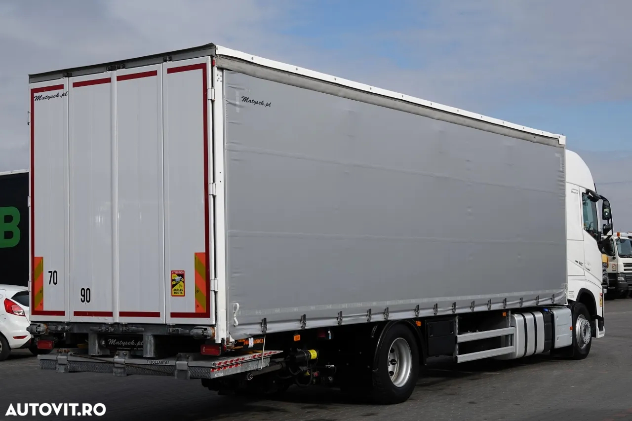 Volvo FH 420 / 4x2 / SOLÓWKA / PERDEA 9,10 M / AER CONDIȚIONAT PARCARE / LIFT DHOLLANDIA 2000KG / CONTRACTUL DE SERVICE POSTĂ - 3