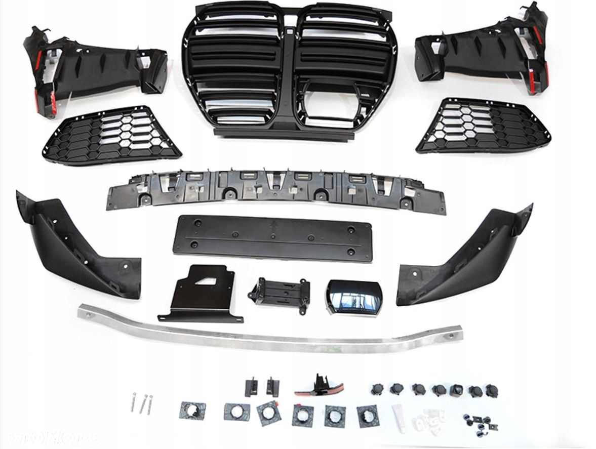 Zderzak przedni kompletny Grill kratki spoilery belka Bmw 3 g20 g21 2019-22 - 6