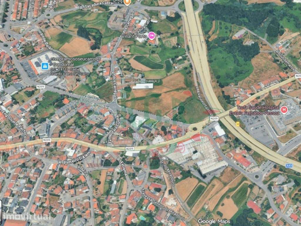 Terreno (742 m²) - PIP Aprovado para Projeto de 9 Frações São Cosme... - Grande imagem: 3/4