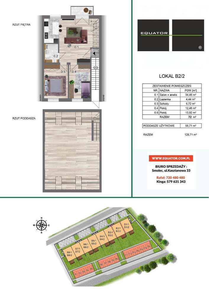 BEZCZYNSZOWE 128 m² z balkonem 3m² + miejsce parking -blisko Wrocławia