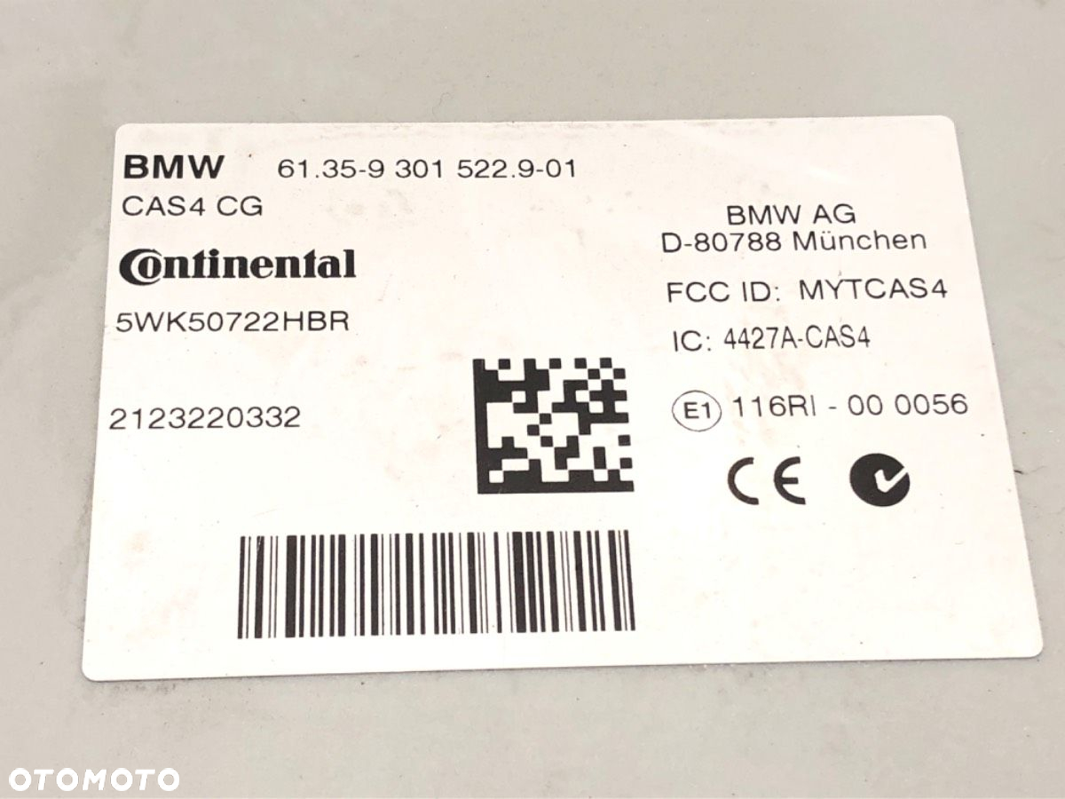 MODUŁ CAS - 135.00 PLN - BMW 5 Touring (F11) 2009 - 2017 525 d xDrive 155 kW [211 KM] olej - 4