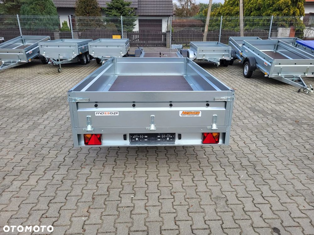Neptun DOSTAWA! Przyczepa platforma wym. 320x168 SPAWANA! koła pod spodem N7-320 2 kps, wszystkie burty DEMONTOWALNE, lekka kat.B GN233 - 4