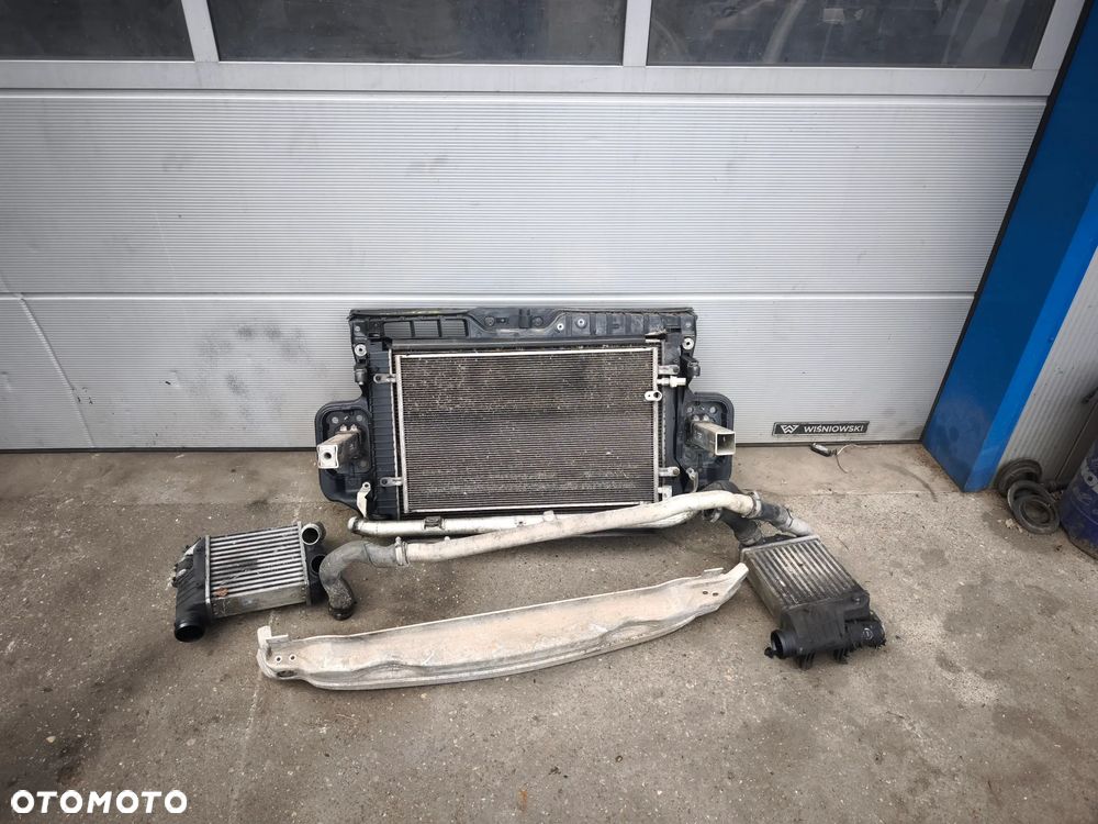 Komplet chłodnic Audi A6 C6 3.0 TDI wody intercooler klimatyzacja pas przedni wiatrak klimatyzacji