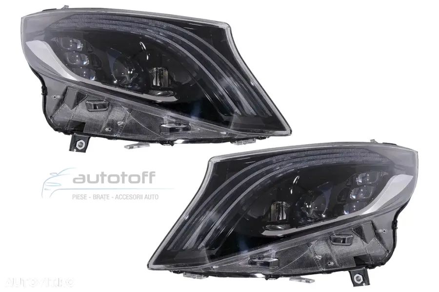 Faruri Full LED ILS compatibil cu Mercedes Vito W447 V-Class W447 (2016-2020) Negru - 1