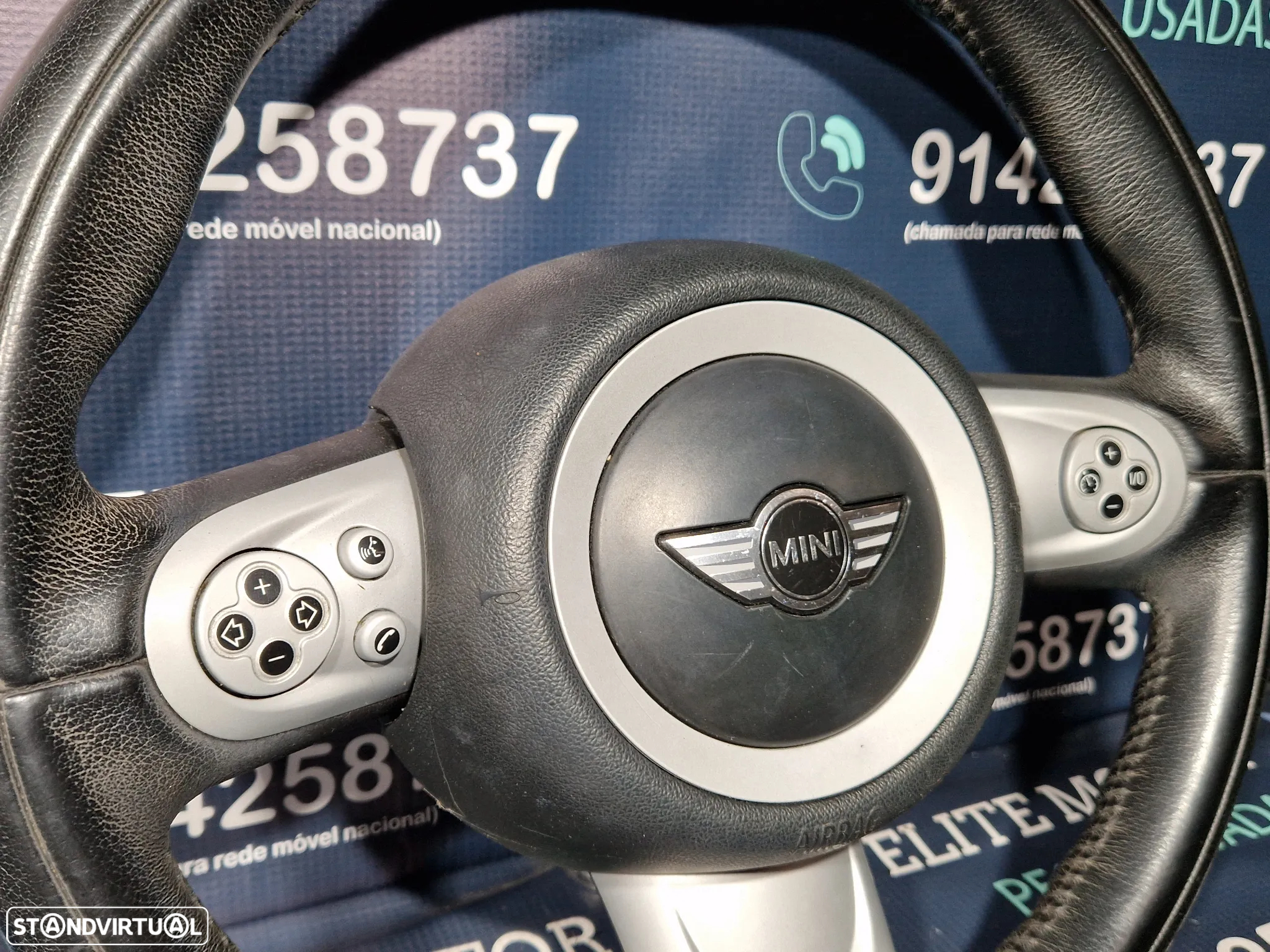 Volante usado pele multifunções airbag MINI ONE COOPER R56 R55 R57 - 5