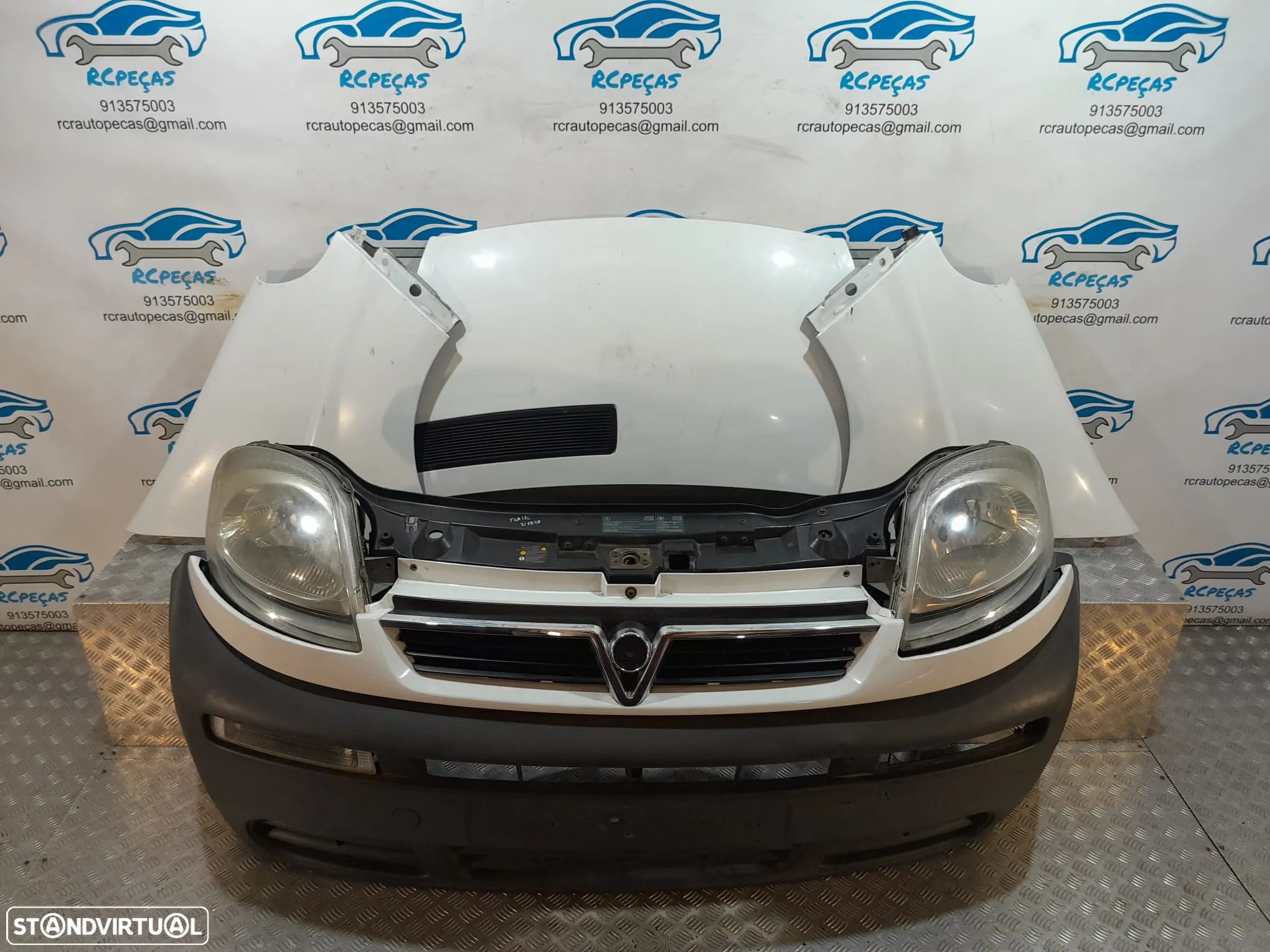 FRENTE COMPLETA OPEL VIVARO A X83 CAPOT PARACHOQUES GUARDA-LAMAS OTICAS RADIADOR VENTILADOR FRENTE FIBRA REFORÇO - 17