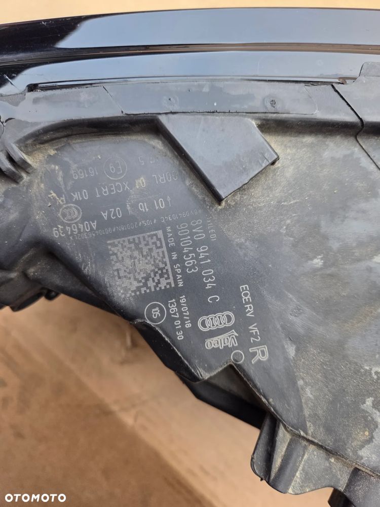 Reflektor Lampa prawa prawy przód przednia Audi A3 S3 Lift Full Led 8V0941034C 8V0941774K 2016-2020 - 14